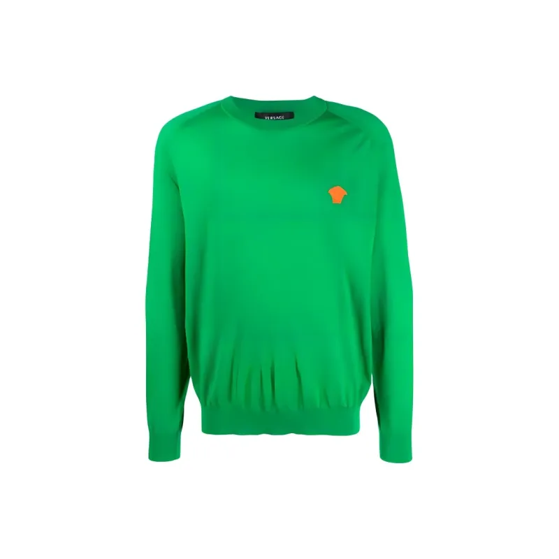 VERSACE Cashmere Sweaters Men Green-0