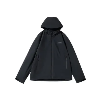 OUTDOOR PRODUCTS Waterproof, Windproof, Breathable, And Abrasion Resistant Windbreaker Jacket Men's Classic Black