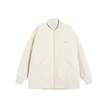 TIKIMOMOKA Solid Color Lapel Loose Fit Puffer Jacket Unisex