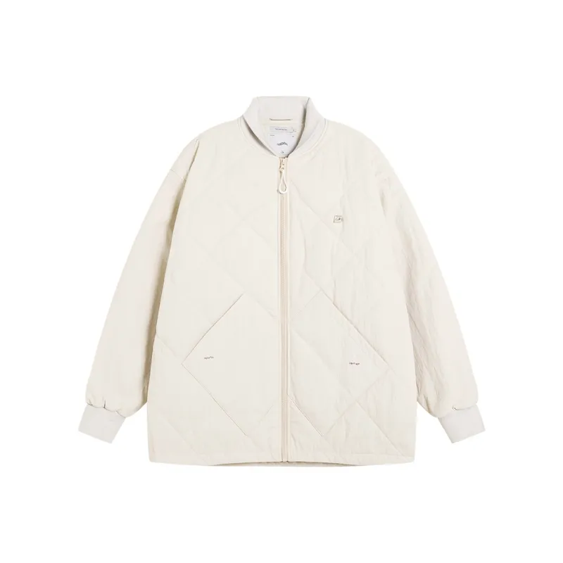 TIKIMOMOKA Solid Color Lapel Loose Fit Puffer Jacket Unisex-0