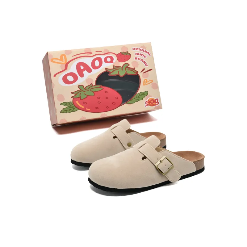 OAOQ Slip Resistant Abrasion Resistant Quiet Closed Toe Slippers Unisex-12