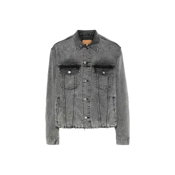MM6 Maison Margiela Frayed Edge Denim Jacket