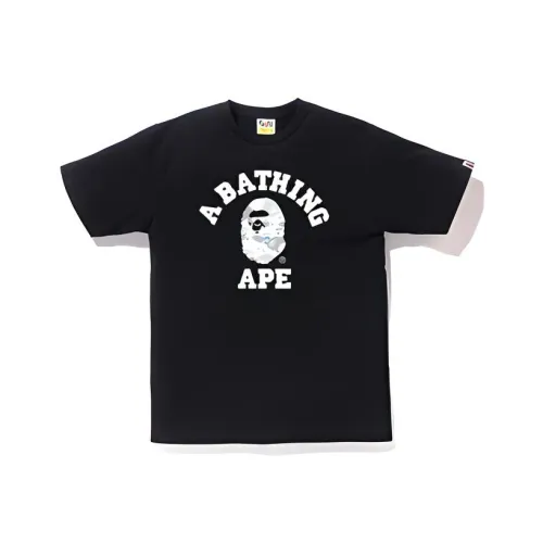 A BATHING APE Foil Neon Camo College Tee