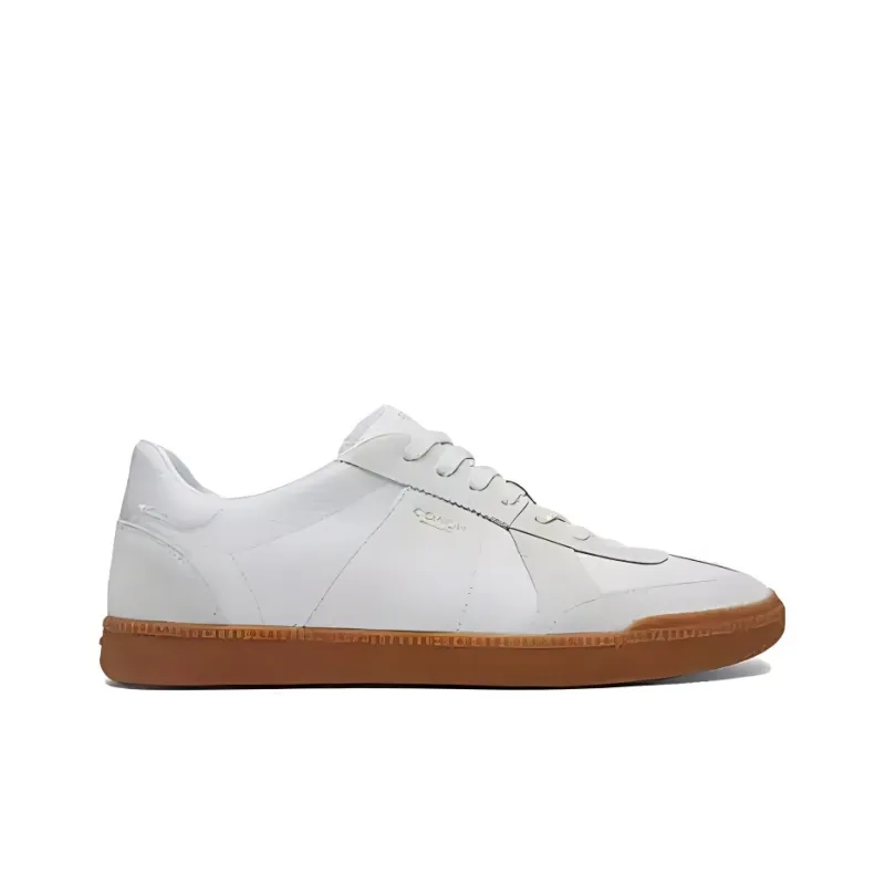 COACH Ellis Low Top Skateboard Shoes Men's White-1