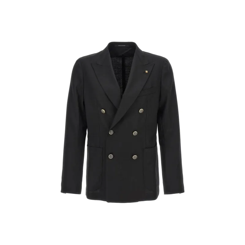 Tagliatore Montecarlo Double Breasted Blazer-0
