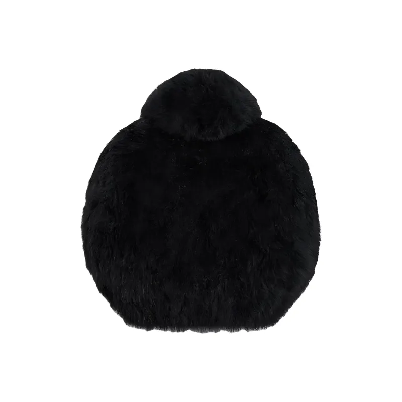 CELINE Velvet-feel Coat Women's Black-1