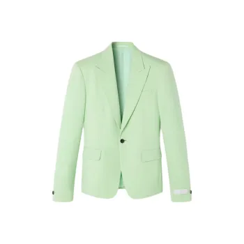 VERSACE Business Suits Coats Men's Green