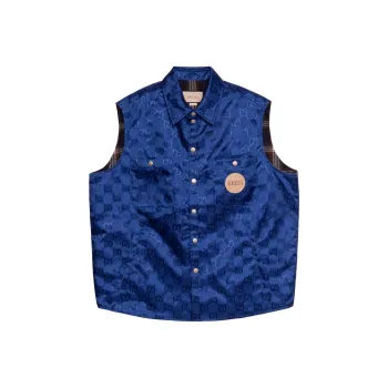 GUCCI Vests Men Blue