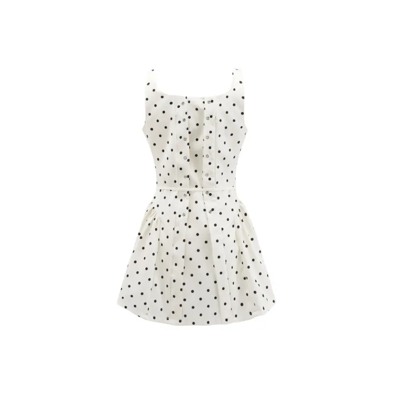 XIAOJUCHUANLI Slip Dress Women's Apricot Base Polka Dot-1