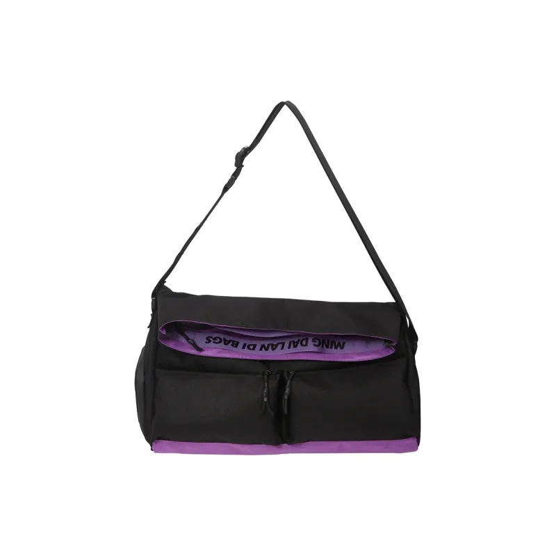 GOBLIN SHARKS 1759 Oxford Travel Bag Unisex White/Black & Purple/Black & Green-7