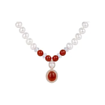 Olampe Pearl Necklaces Women's