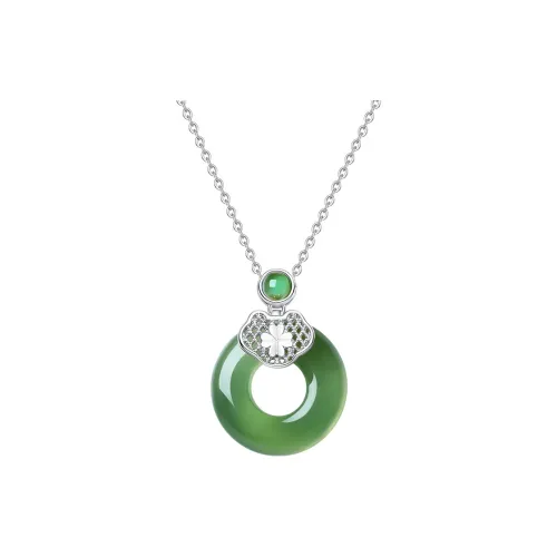 QIDUYINSHI Serpentine Jade Necklaces Women's