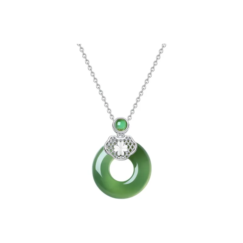 QIDUYINSHI Serpentine Jade Necklaces Women's-0