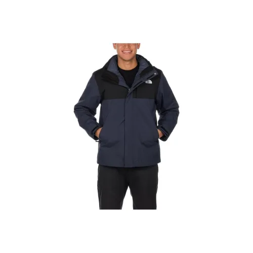 THE NORTH FACE Lone Peak Triclimate 2 Outdoor Hiking Water Resistant Windbreaker Jacket Men's Blue