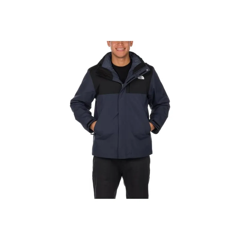 THE NORTH FACE Lone Peak Triclimate 2 Outdoor Hiking Waterproof And Windproof Windbreaker Jacket Men's Blue-0