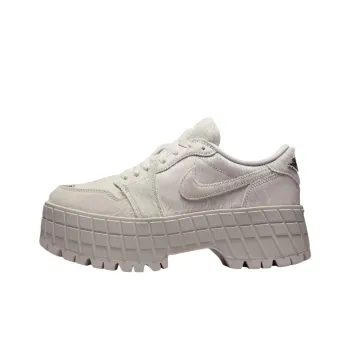 JORDAN 1 Low Brooklyn Light Bone Metallic Silver Women's
