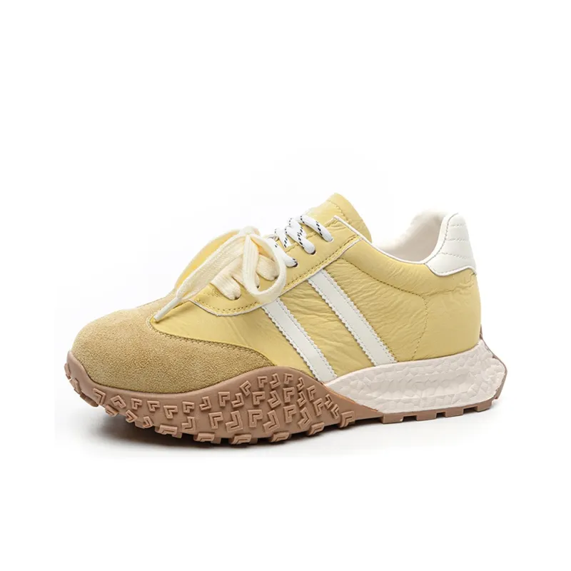 BBMTR Skateboard Shoes Women's Low Top Beige/Ginger Yellow/Misty Purple-6