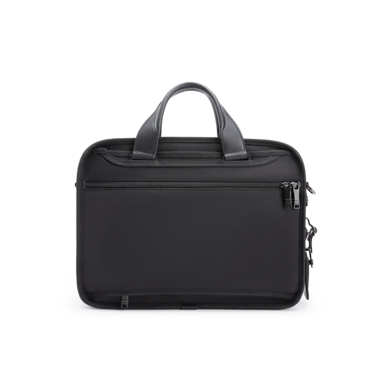 CROSSGEAR Top Grain Cow Leather Handbag Unisex Black-2
