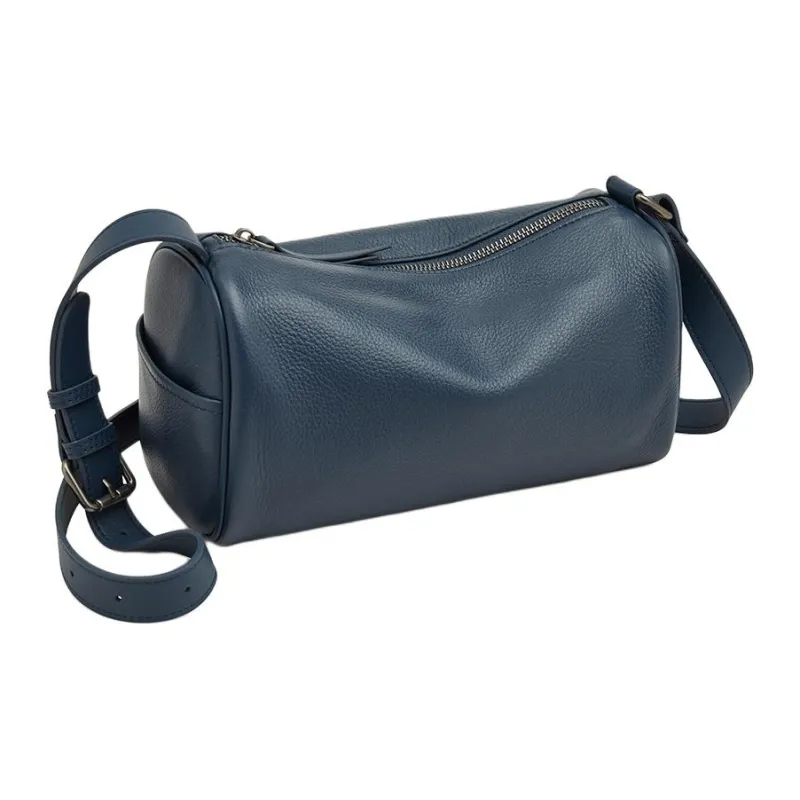 Old Man's Head Top Grain Cow Leather Shoulder Bag Regular Women's Multicolor-10
