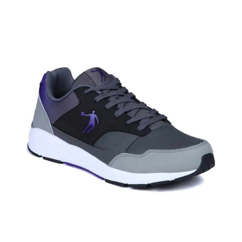 QIAODAN Wear-resistant And Lightweight Low-Top Casual Shoes Men's Gray Purple-3
