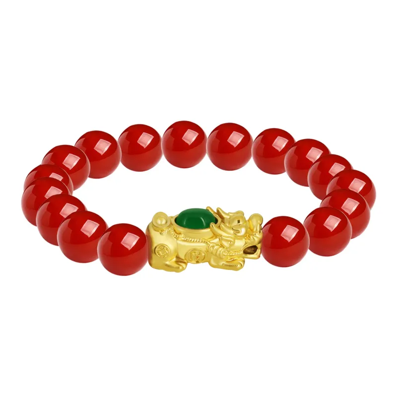 GANGCUI Natural Agate Bracelets Men's-0