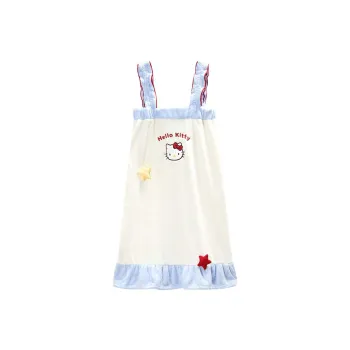 GUKOO x Hello Kitty Sanrio Series Bathrobes Women's Ecru