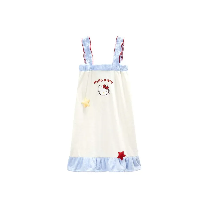 GUKOO x Hello Kitty Sanrio Series Bathrobes Women's Ecru-0