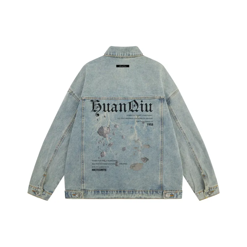 HUANQIU Denim Jackets Unisex-2