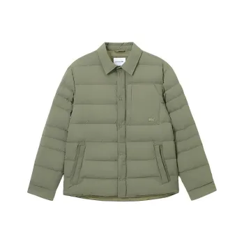 LACOSTE Down Jacket Men's Khaki Green