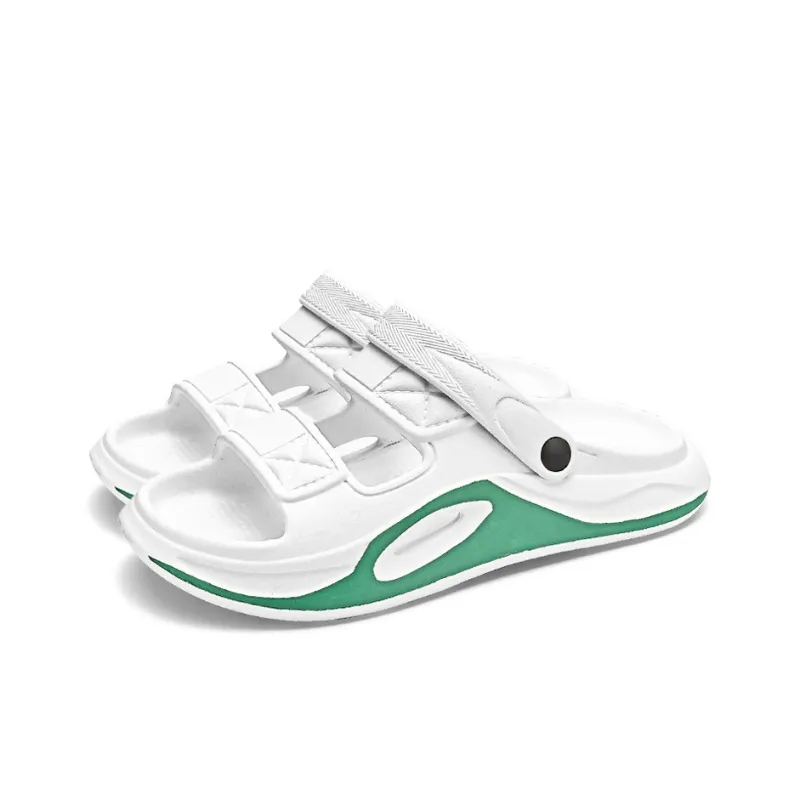 FCMM Beach Sandals Unisex Black/Black Gray Beige Orange/Matcha Green-17