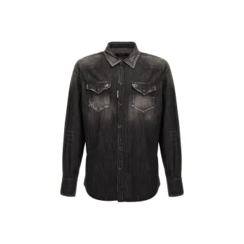 DSQUARED 2 Distressed Denim Shirt