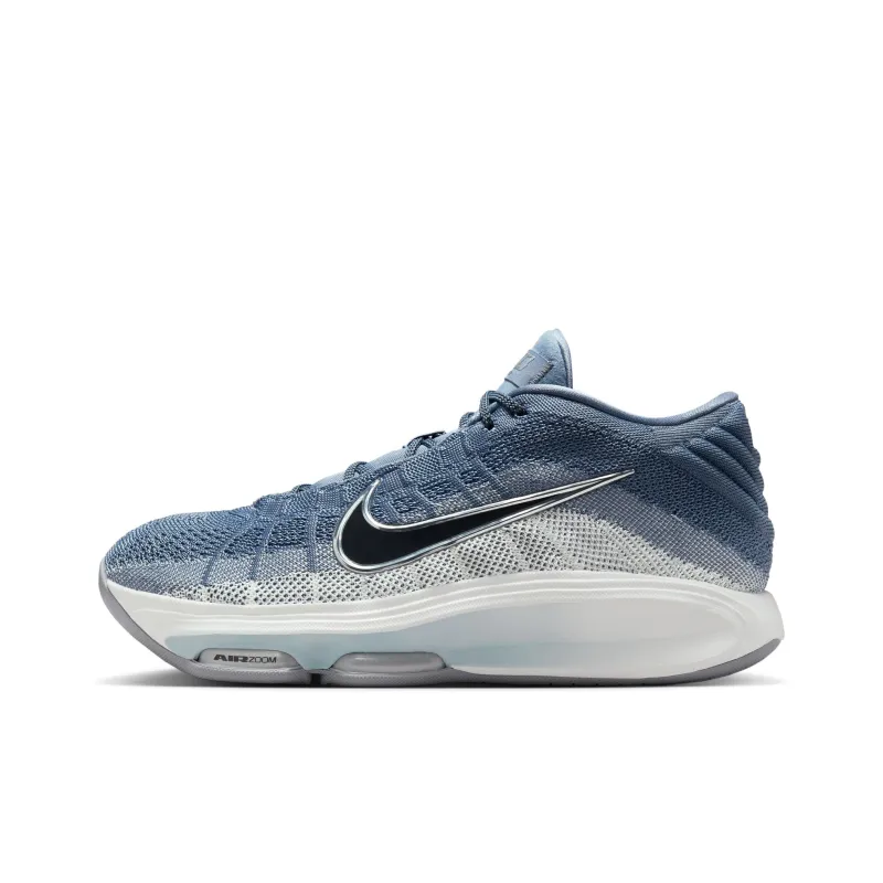 Nike G.T. Hustle 3 Cushioning Slip Resistant Mid Top Basketball Shoes Men's Gray Blue-0