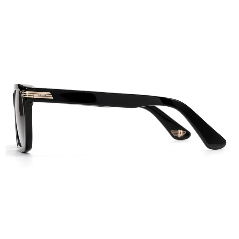 Police Plate Frame Square Sunglasses Unisex-1