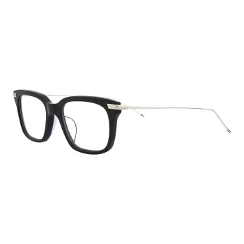 THOM BROWNE· Acetate Irregular Shape Eyeglass Frames Unisex Black