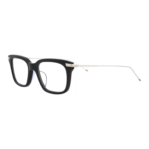 THOM BROWNE· Acetate Irregular Shape Eyeglass Frames Unisex Black