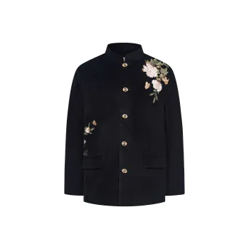 CNEW Stand Collar Metal Buckle Suit Unisex