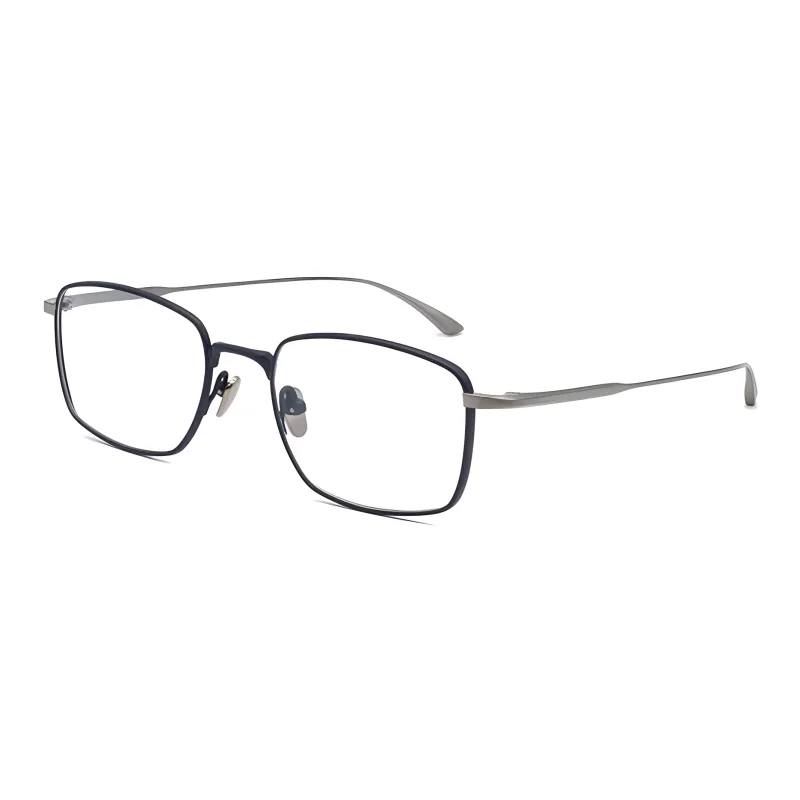MASUNAGA Titanium Rectangular Eyeglass Frames Unisex Multicolor-4