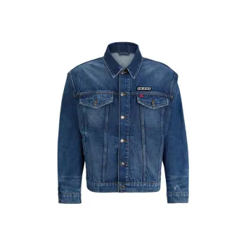 HUGO BOSS SS24 Denim Jacket Men's Blue