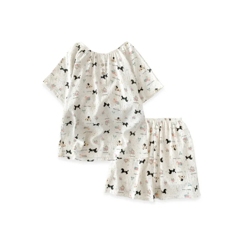 XIAFENYAN Pajama Set Women's Apricot-0