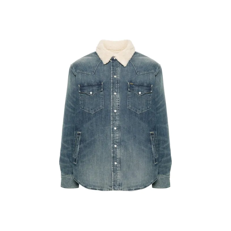 Polo Ralph Lauren Button Up Shearling Collar Jacket-0