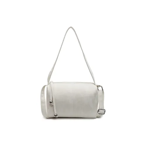 Yalu PU Shoulder Bag Unisex Ecru/Silver/Black/Pink