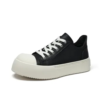 Wolves • Family QUNLANGSHIJIA Height Increasing Platform, Low Top Skateboard Shoes Men's Black