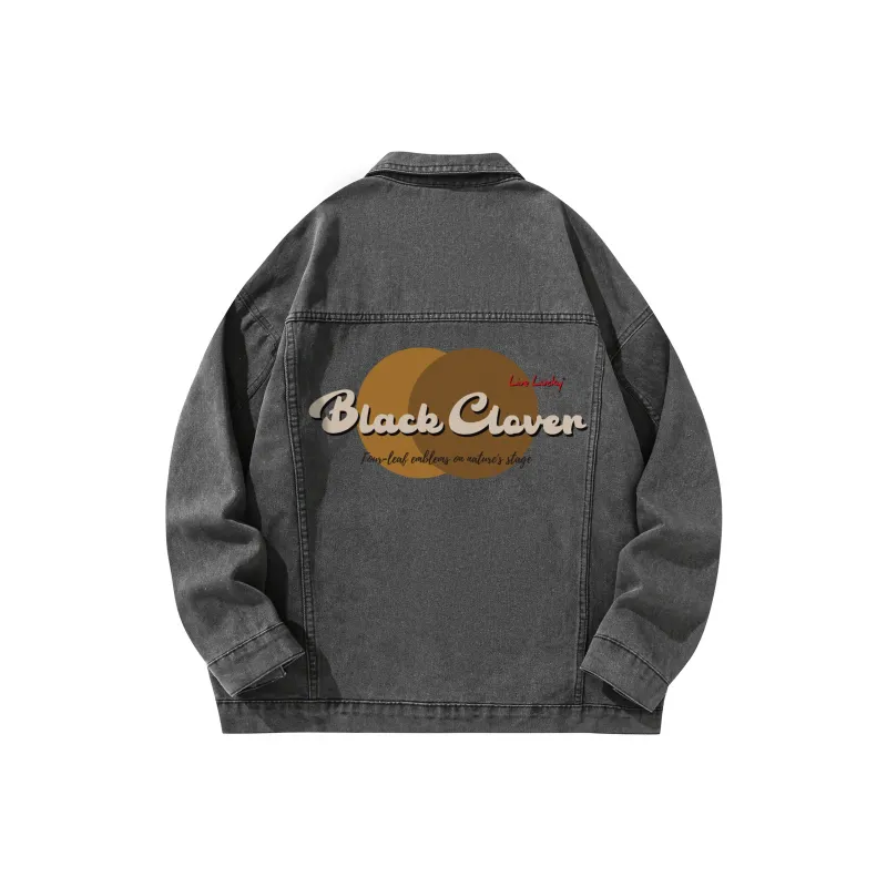 BLACK CLOVER Denim Jacket Unisex-12