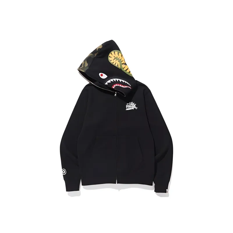 A BATHING APE Wiz Khalifa Shark Full Zip Hoodie-0