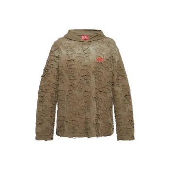 DIESEL T Crane Logo Printed Hoodie