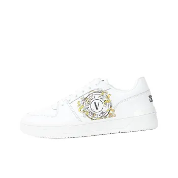 VERSACE JEANS COUTURE Low Top Skateboard Shoes Men's White