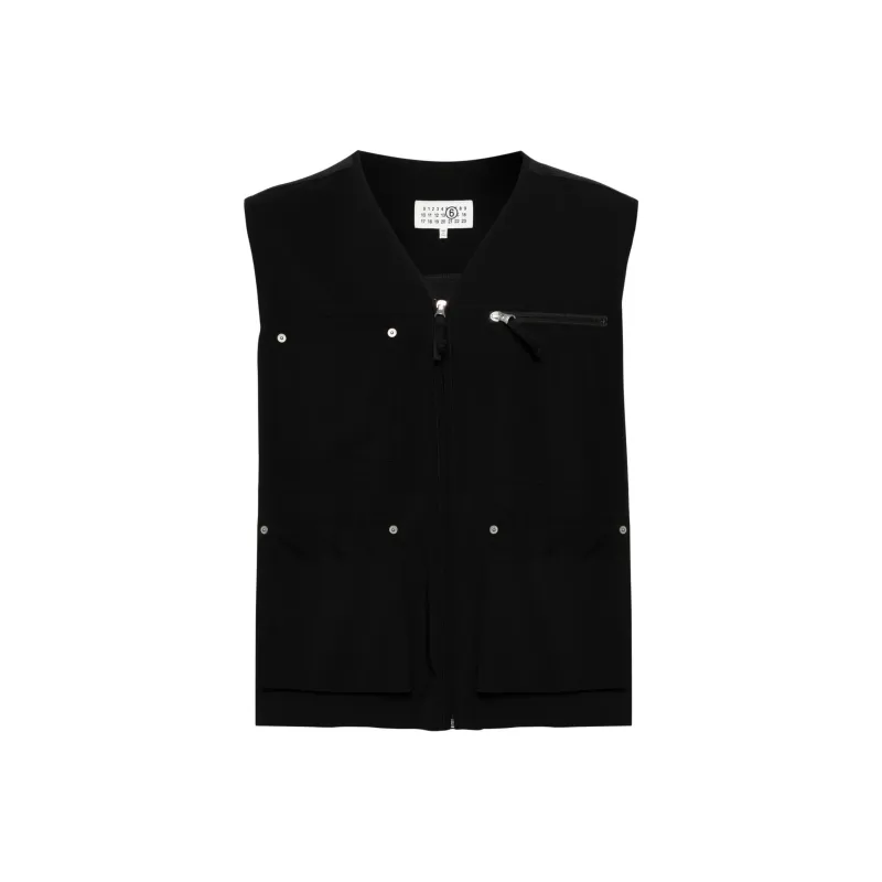 MM6 Maison Margiela Multi pocket Zip up Gilet-0