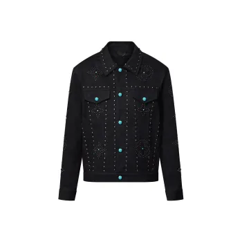 LOUIS VUITTON FW24 Denim Jacket Men's Black