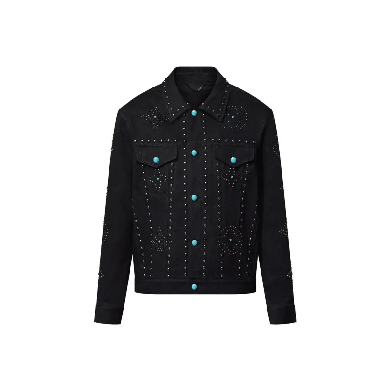 LOUIS VUITTON FW24 Denim Jacket Men's Black-0