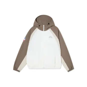 Kappa 1916 Series Windbreaker Jacket Unisex Korean White